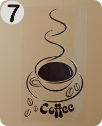 welurowa dekoracja kawowa