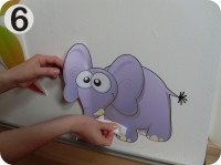 słoń na ścianie naklejka dla dziecka