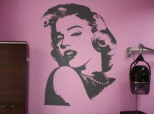 Naklejka na ścianę Marilyn Monroe.
