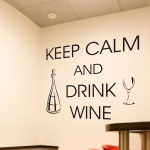 Szablony malarskie z tekstem Keep calm and drink wine S24