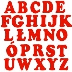 Szablon dekoracyjny Alfabet S4