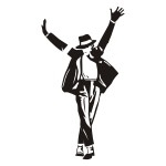 Naklejka welurowa na ścianę Michael Jackson W12