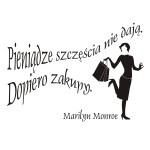 Szablon dekoracyjny cytat Marilyn Monroe S4