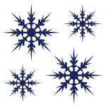 Naklejki dekoracyjne Płatki śniegu M4