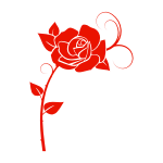 Naklejka na płytki Róża K38