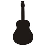 Naklejka tablicowa Gitara T2