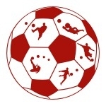 Naklejka dekoracyjna Piłka z piłkarzami M29