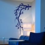 Naklejka na ścianę Gałązka z liśćmi M21