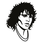 Naklejka ścienna Jim Morrison M9