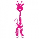 Naklejka na ścianę dla dziecka Żyrafa M13