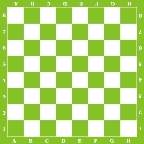 Naklejka podłogowa szachy w kolorze zielonym