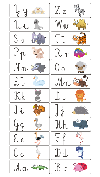 Edukacyjne naklejki na schody z literami alfabetu dla dzieci do szkoły