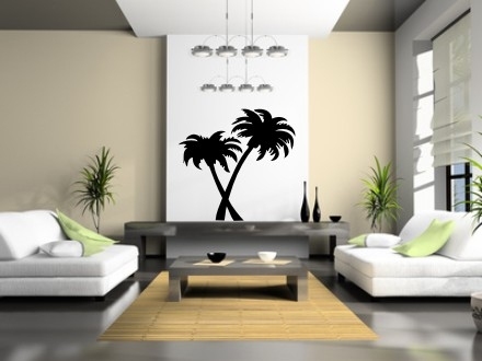 Samoprzylepna naklejka palma na ścianę