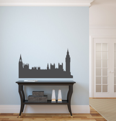Naklejka w przedpokoju - panorama Londynu