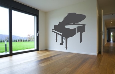 Naklejka na ścianę fortepian